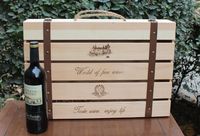6瓶装单支镂空红酒木盒
