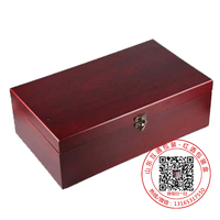 双支仿红木红酒包装木盒